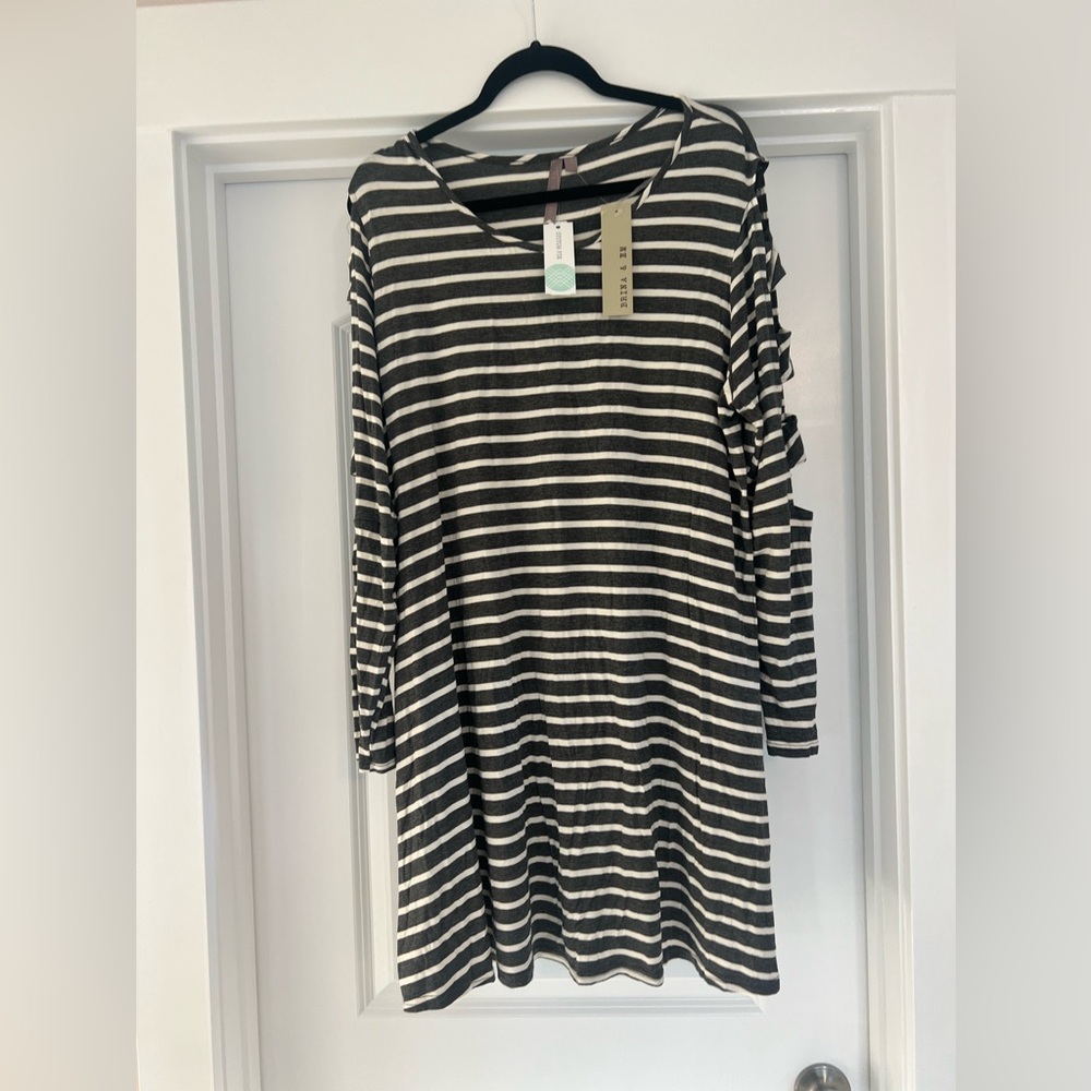 NWT STITCH FIX BRINA & EM Stacie Cut Out Sleeve Dress size XL